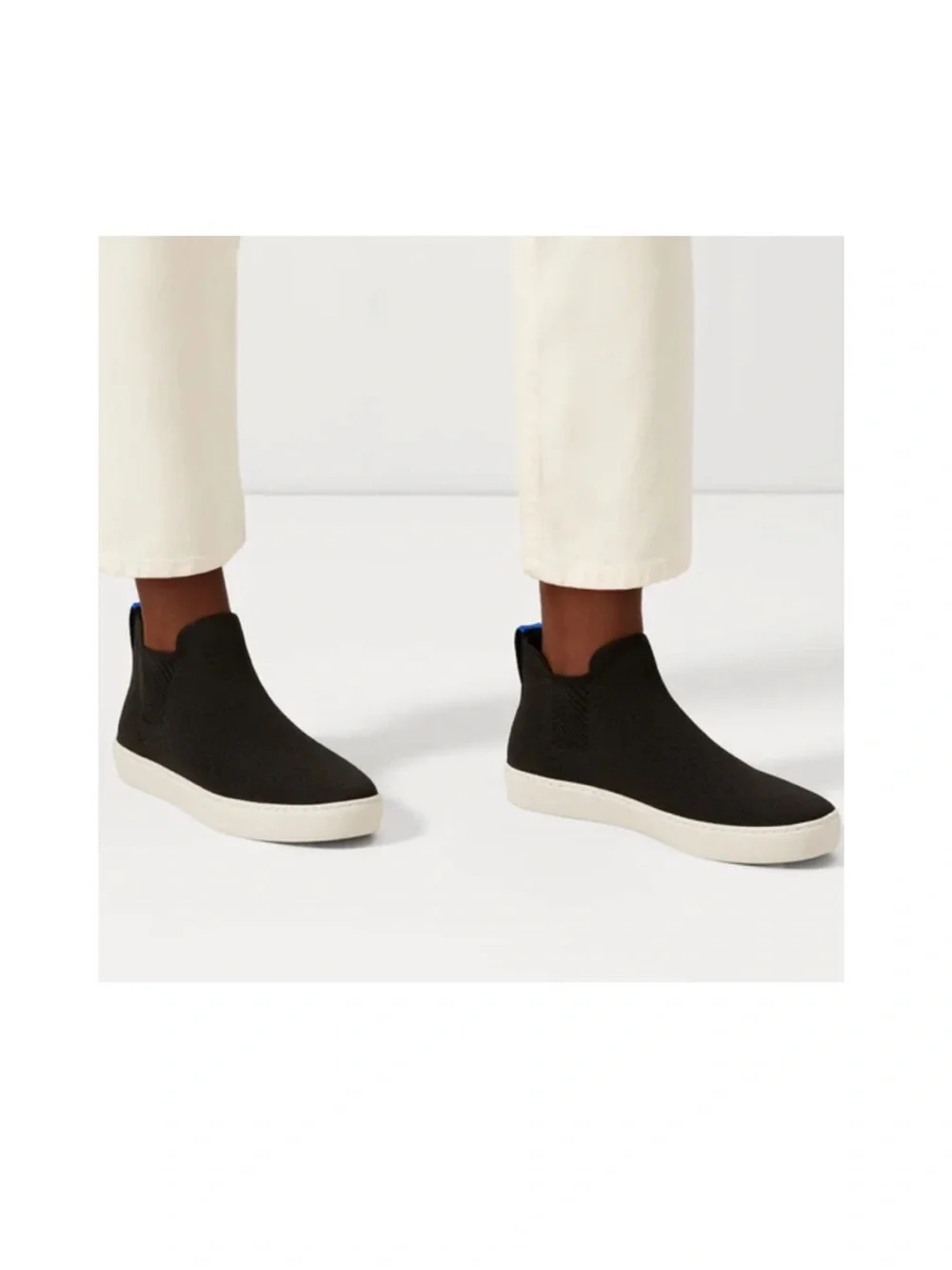 Rothy’s The Chelsea black ankle boots